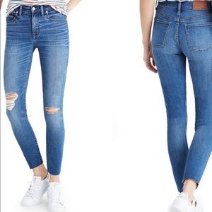 Madewell 9" High Rise Skinny Crop Denim Jeans